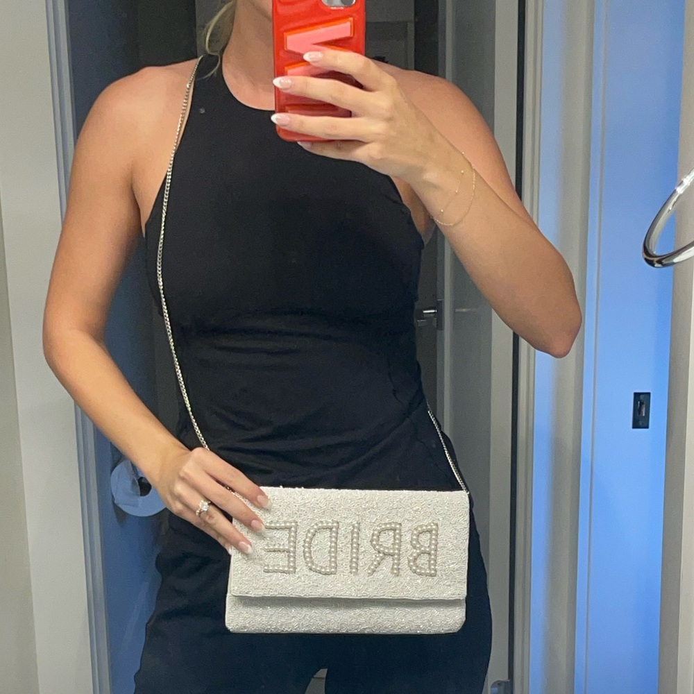 Beaded “Bride” purse